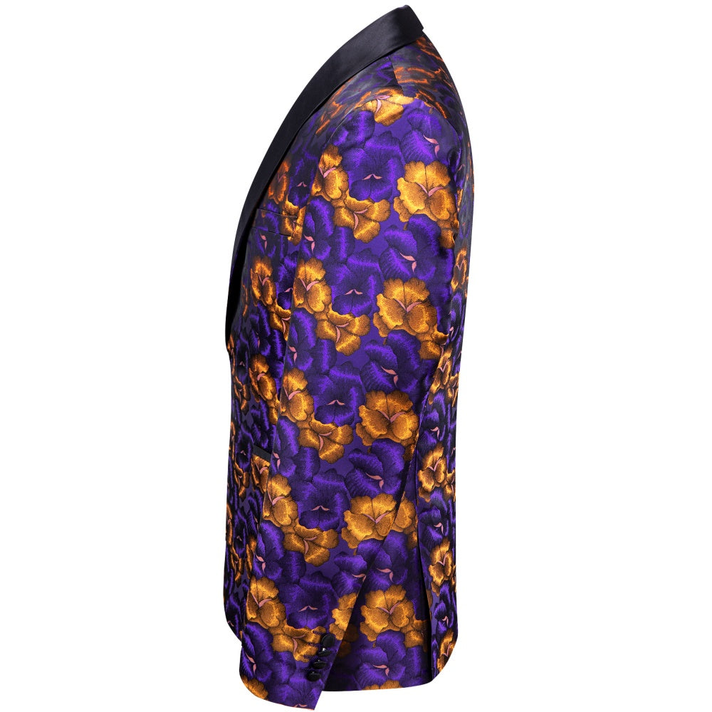 GentCrest Purple Floral Suit - Image 3