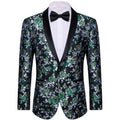 GentCrest Black Floral Suit - Image 1