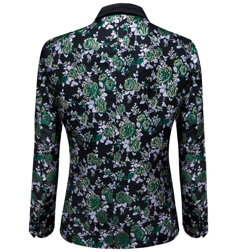 GentCrest Black Floral Suit - Image 3