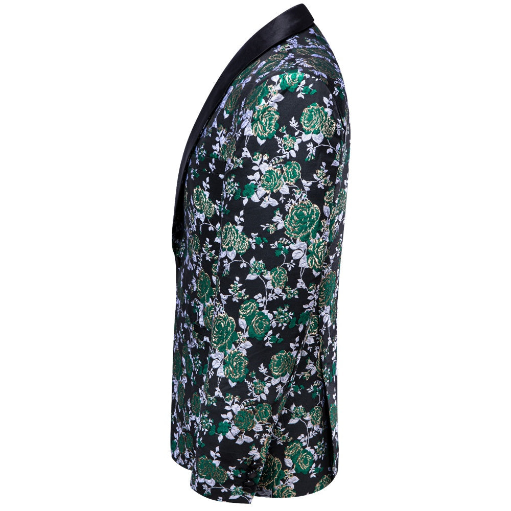GentCrest Black Floral Suit - Image 2
