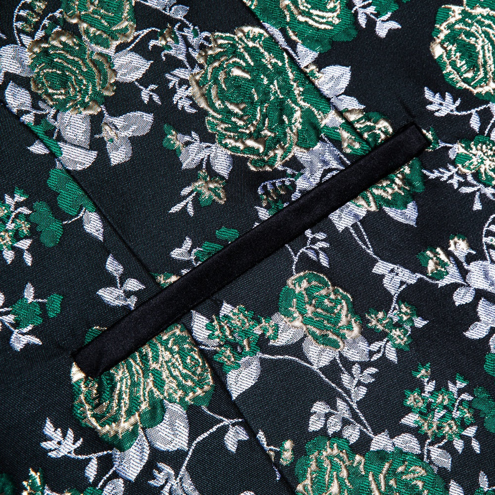 GentCrest Black Floral Suit - Image 4