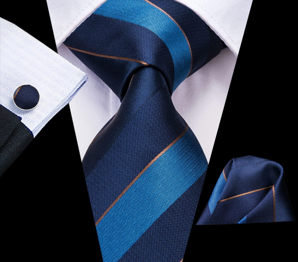 Big Checks Silk Tie Set - GentCrest - View 4