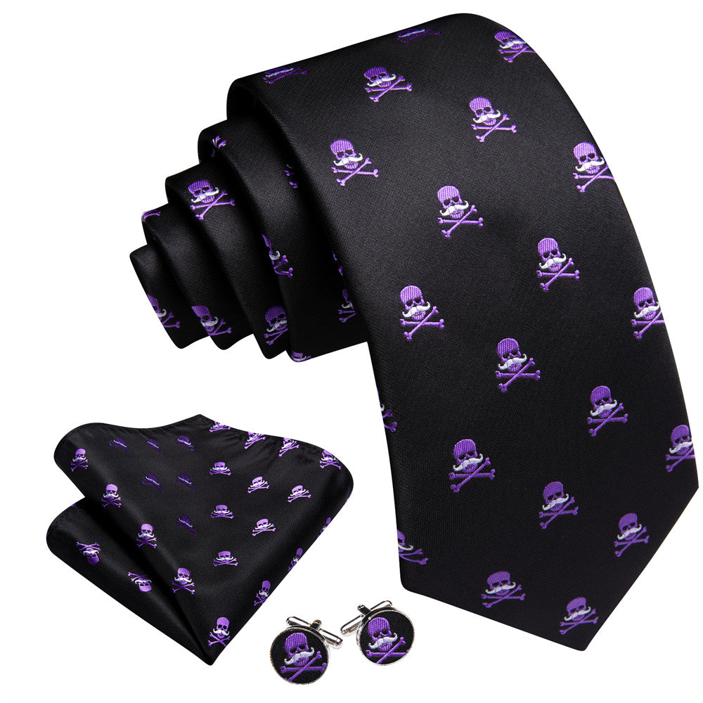 GentCrest Black Novelty Tie Hanky Cufflinks Set - Image 2