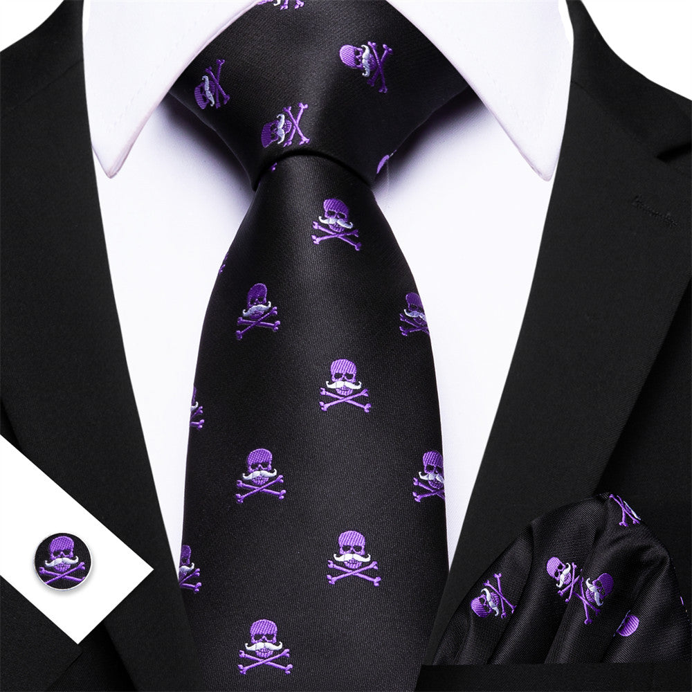 GentCrest Black Novelty Tie Hanky Cufflinks Set - Image 5