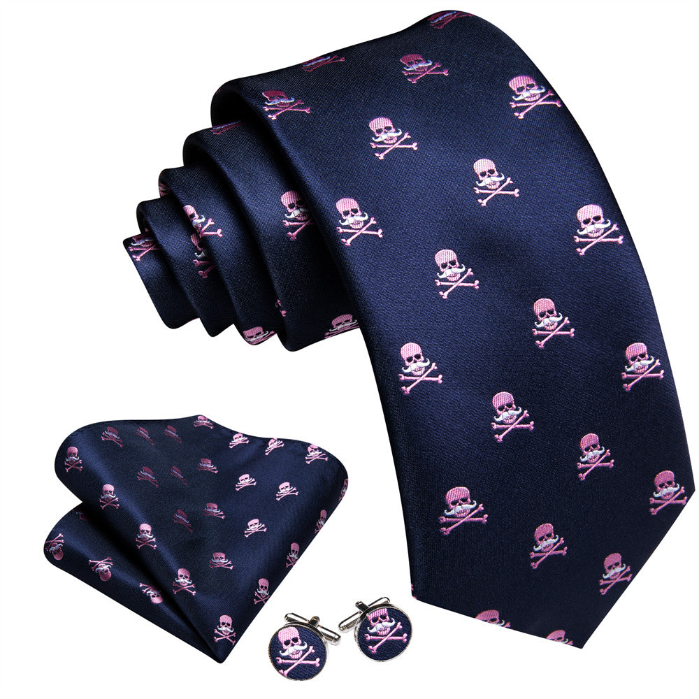 GentCrest Black Novelty Tie Hanky Cufflinks Set - Image 2