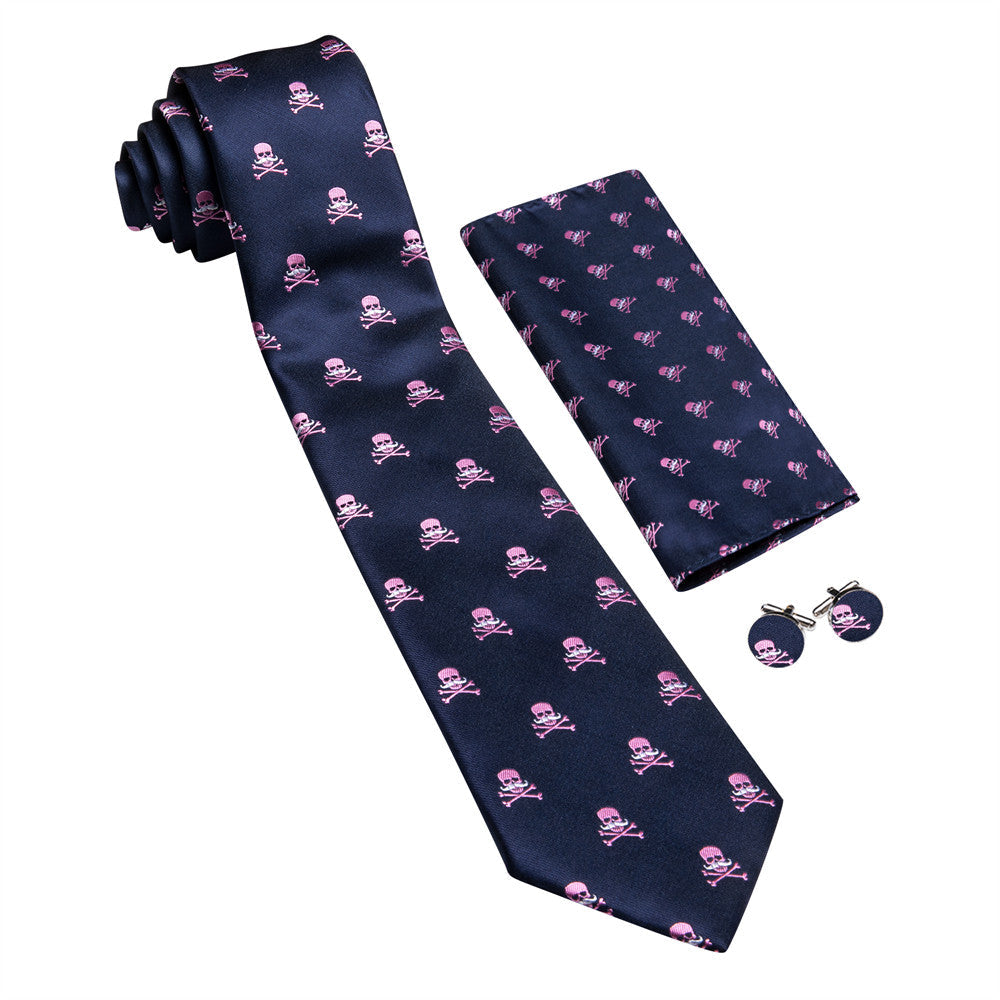 GentCrest Black Novelty Tie Hanky Cufflinks Set - Image 4