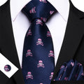 GentCrest Black Novelty Tie Hanky Cufflinks Set - Image 1
