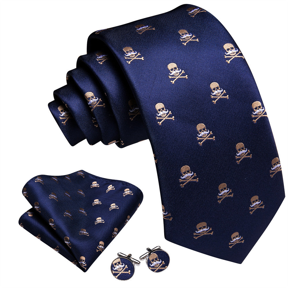 GentCrest Black Novelty Tie Hanky Cufflinks Set - Image 2