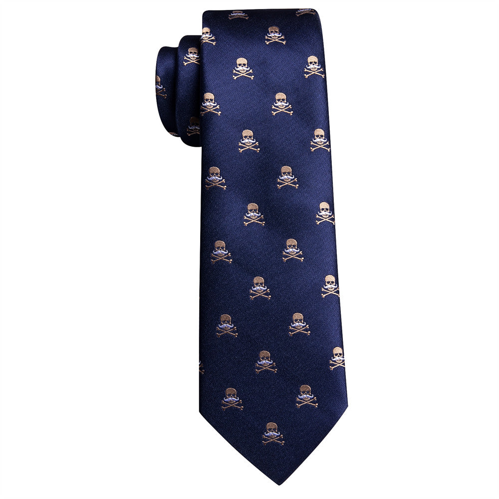 GentCrest Black Novelty Tie Hanky Cufflinks Set - Image 1
