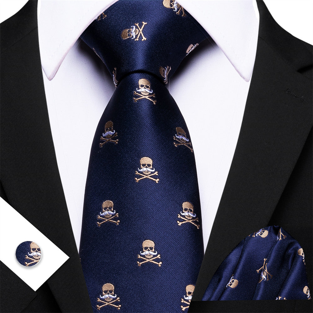 GentCrest Black Novelty Tie Hanky Cufflinks Set - Image 5