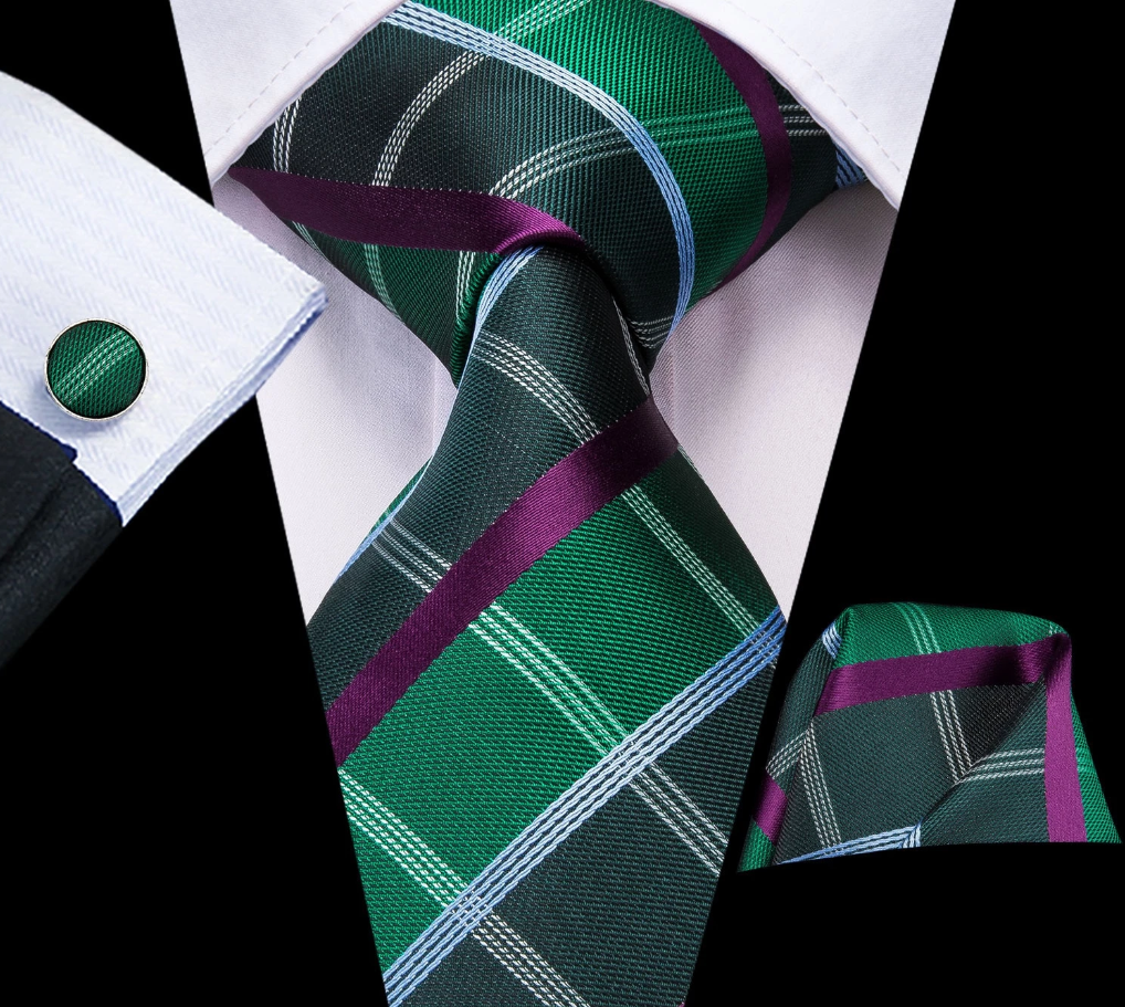 GentCrest Red Checkered Tie Sets - Image 1