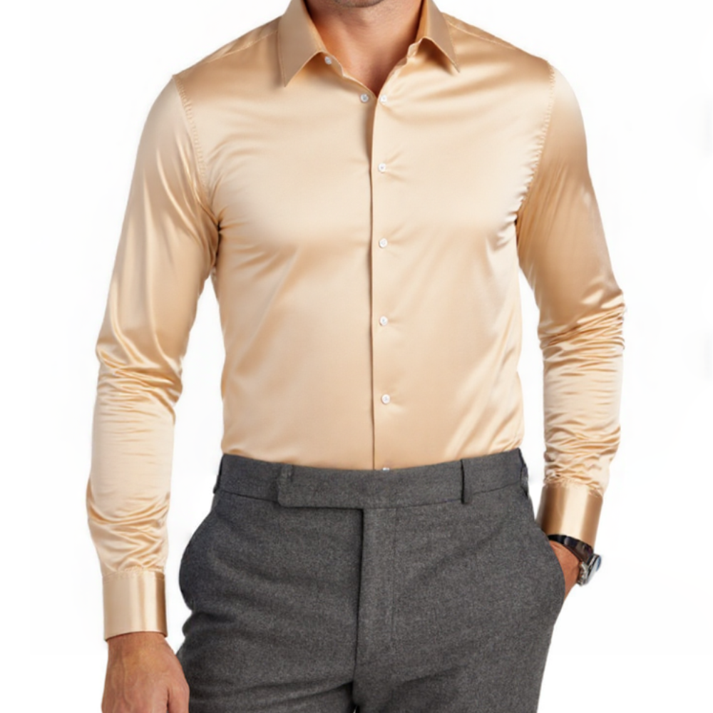 GentCrest Champagne Solid Shirt - Image 2