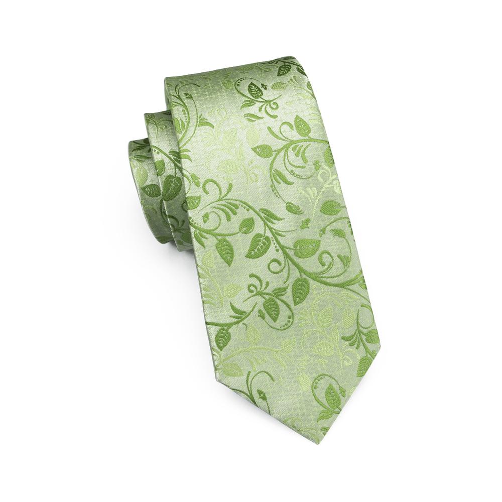 GentCrest Green Floral Tie Hanky Cufflinks Set - Image 5