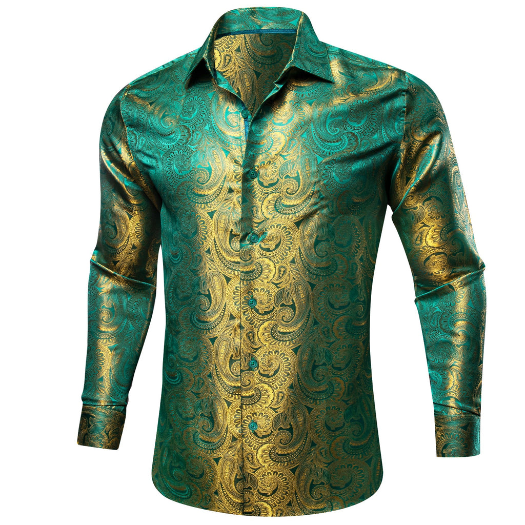 GentCrest Green Paisley Shirt - Image 6
