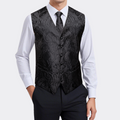GentCrest Black Paisley Vest Set - Image 1