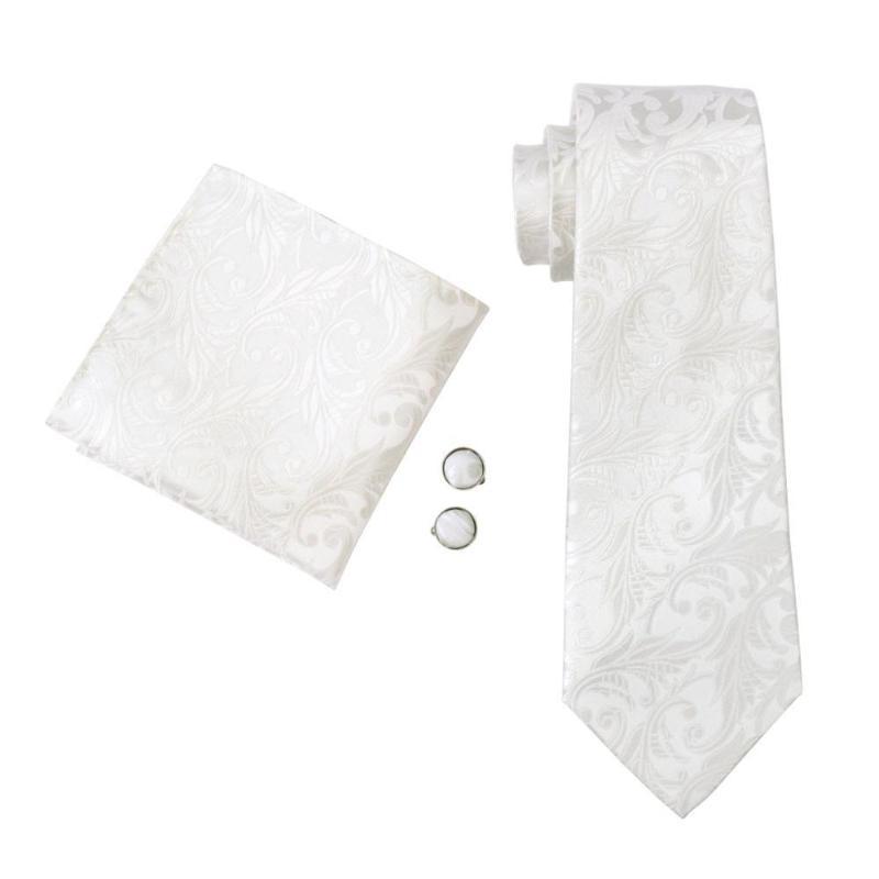 Wedding Day White Silk Tie Set - GentCrest - View 2