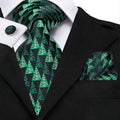 Christmas Tree Forest Silk Tie Set - GentCrest