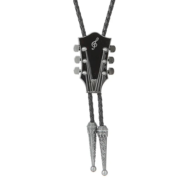Fashion Guitar Bolo Tie with Musical Flair - GentCrest - View 7