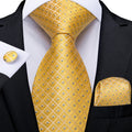 Gold and Diamonds Silk Tie Set - GentCrest