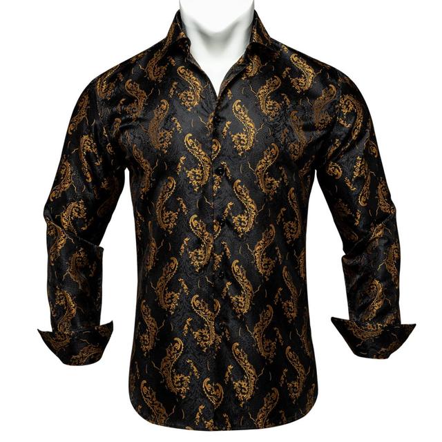 Black Elegant Dress Shirt - GentCrest