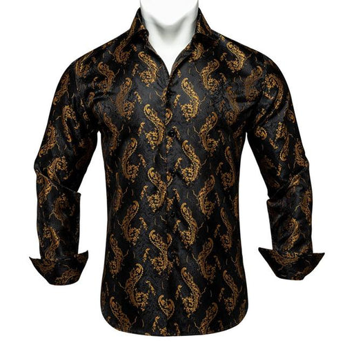 Black Elegant Dress Shirt - GentCrest
