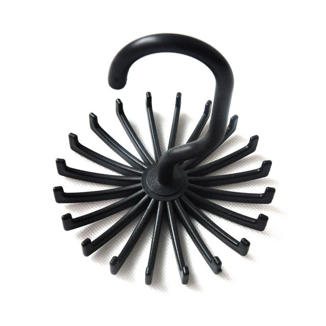 Hanging Tie Rack - Black - GentCrest - View 6