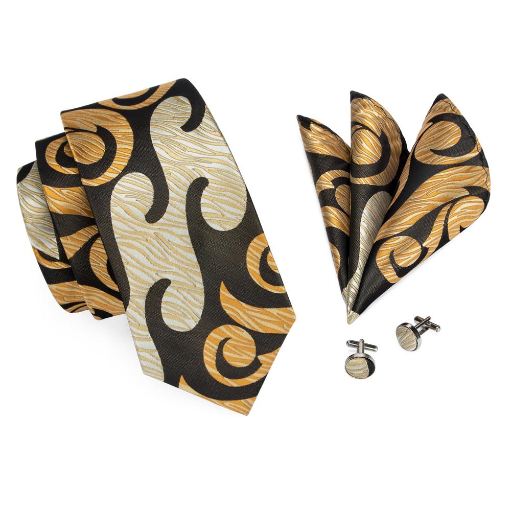 GentCrest Black Novelty Tie Hanky Cufflinks Set - Image 3
